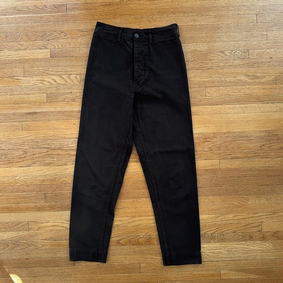 Jesse Kamm ranger pant high waisted black organic cotton 225 cali slims sailor 6 - Picture 10 of 12